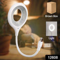 12608 Led Usb Light For Laptop 16 Led Night Lights For Bedroom Lightweight Small Led Reading Light Lamp With Flexible Neck Desk Light For Home Travel Study Office (1 Pc)