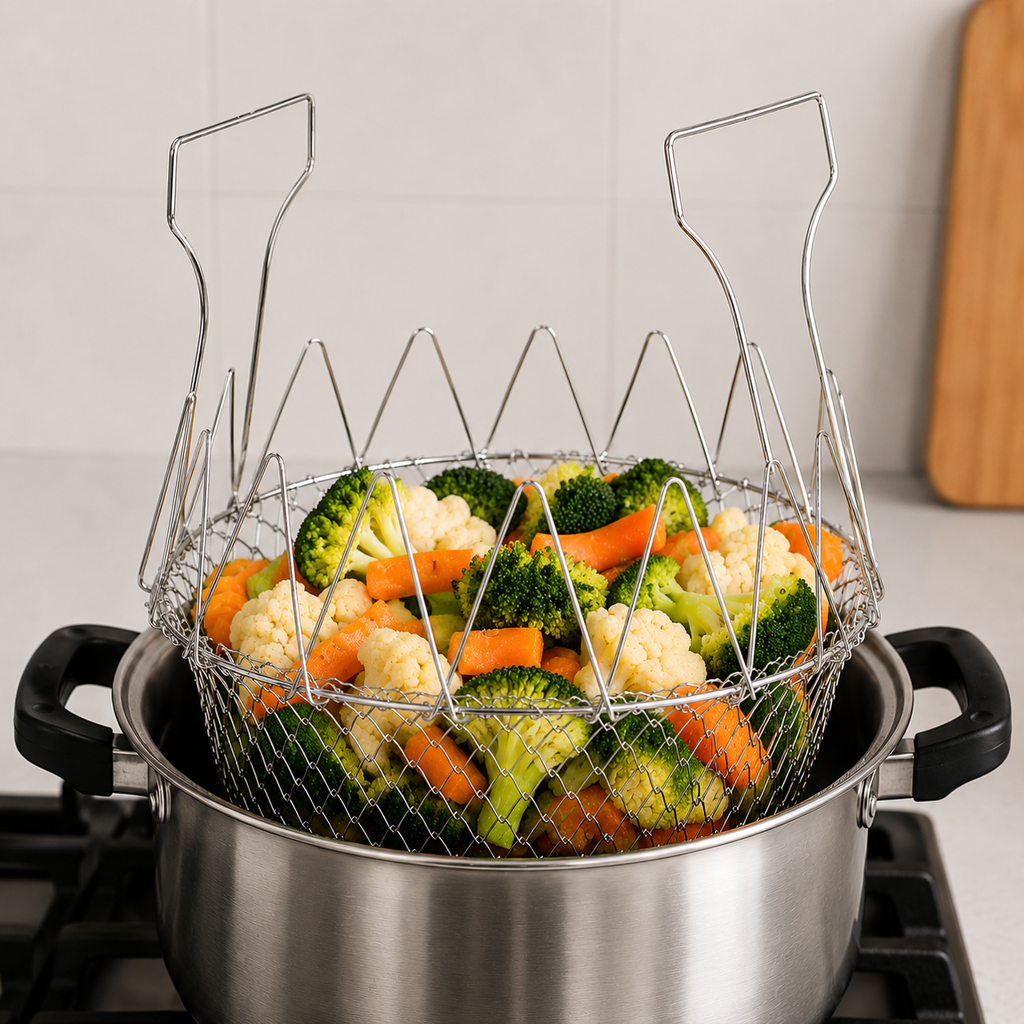 Foldable Strainer Chef Basket