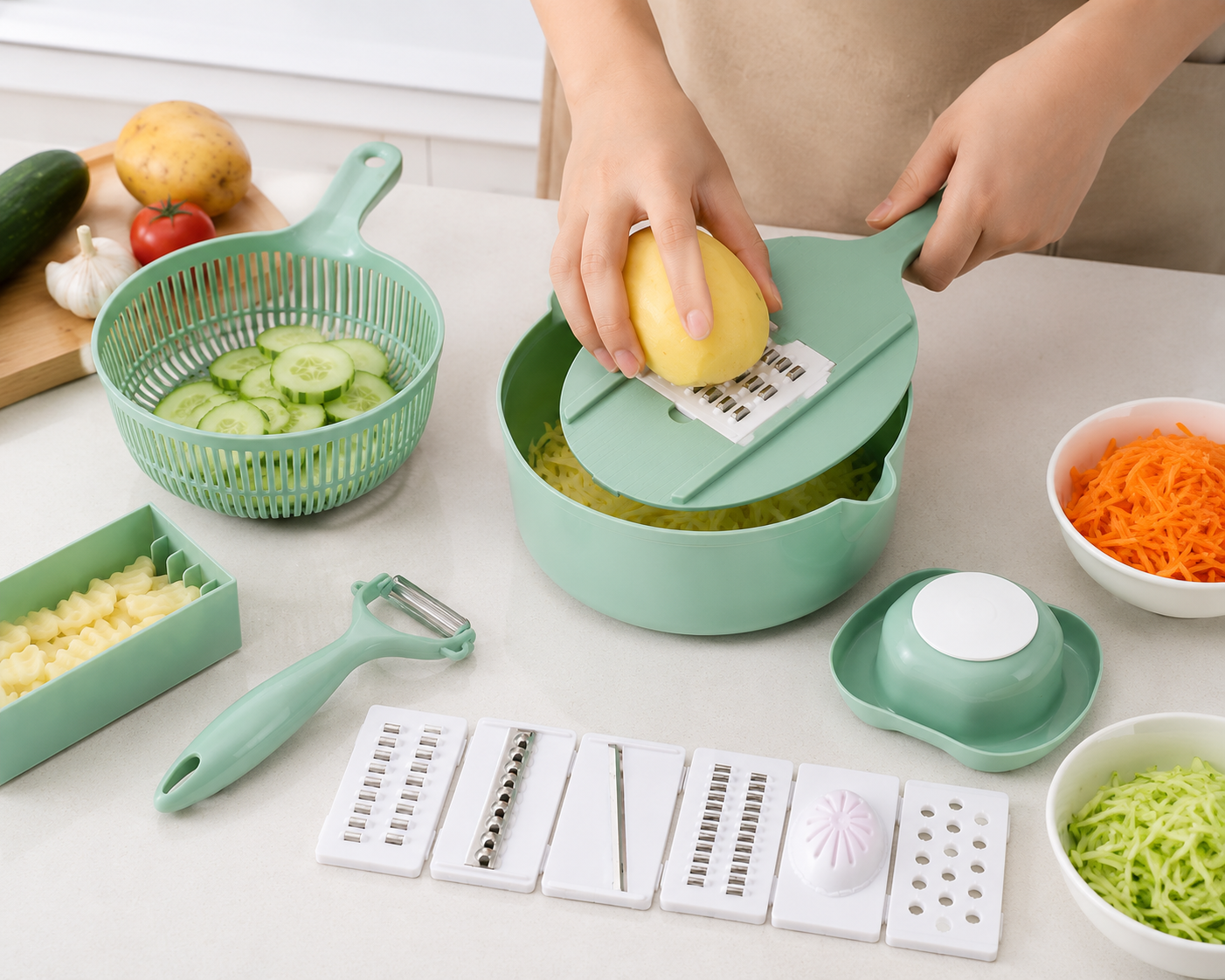Multi-functional Kitchen Vegetable Slicer Set