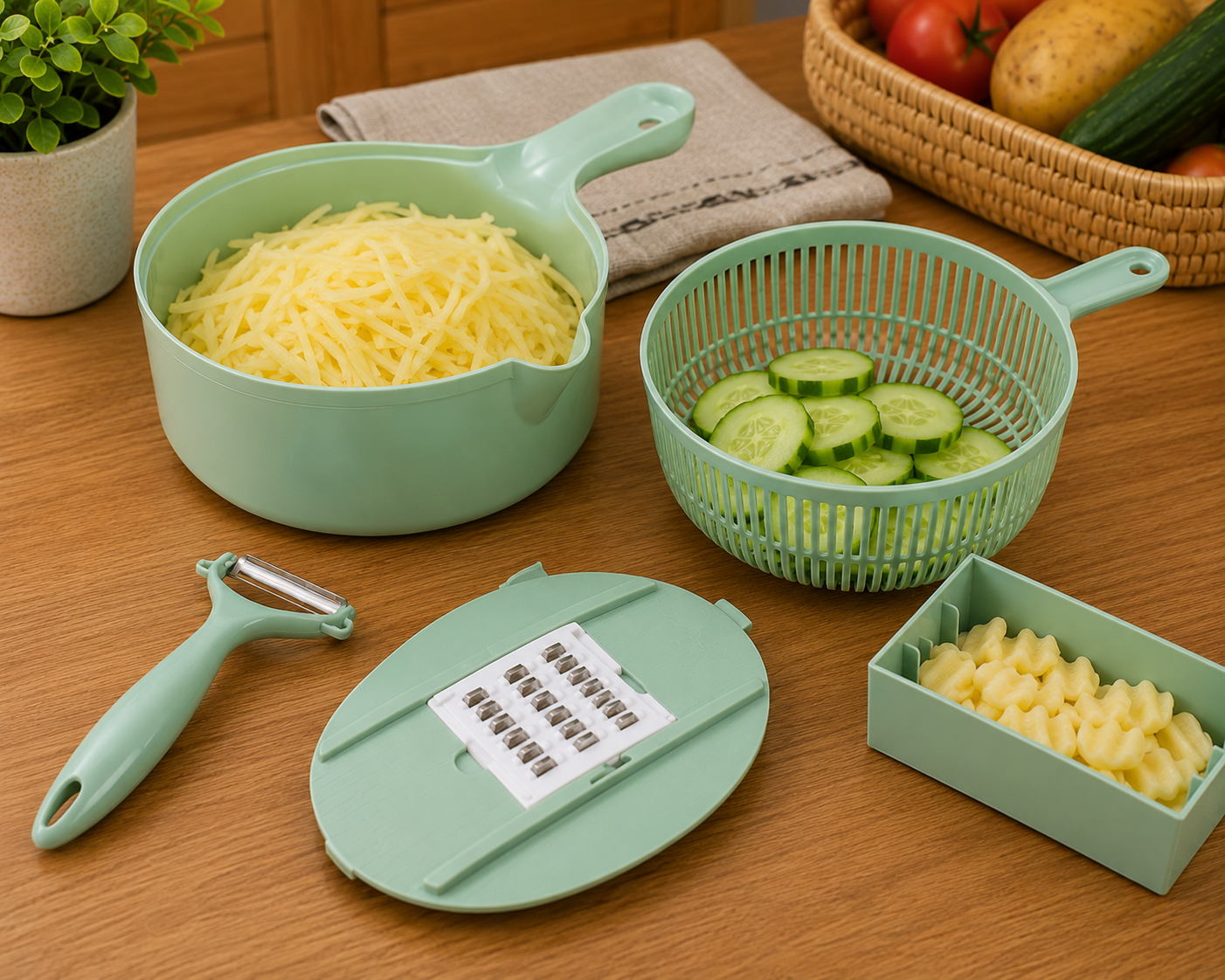 Multi-functional Kitchen Vegetable Slicer Set