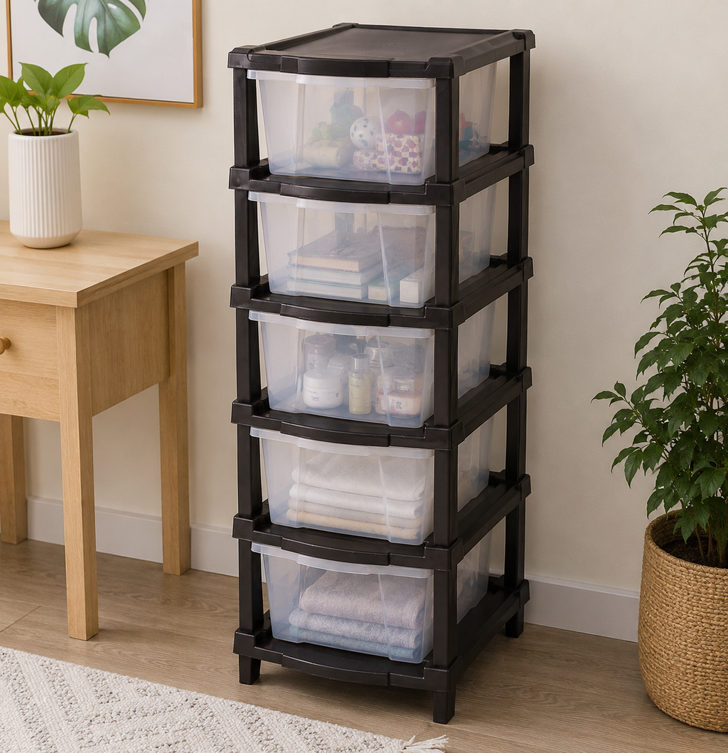 6-layer Modular Plastic Drawer Storage Cabinet