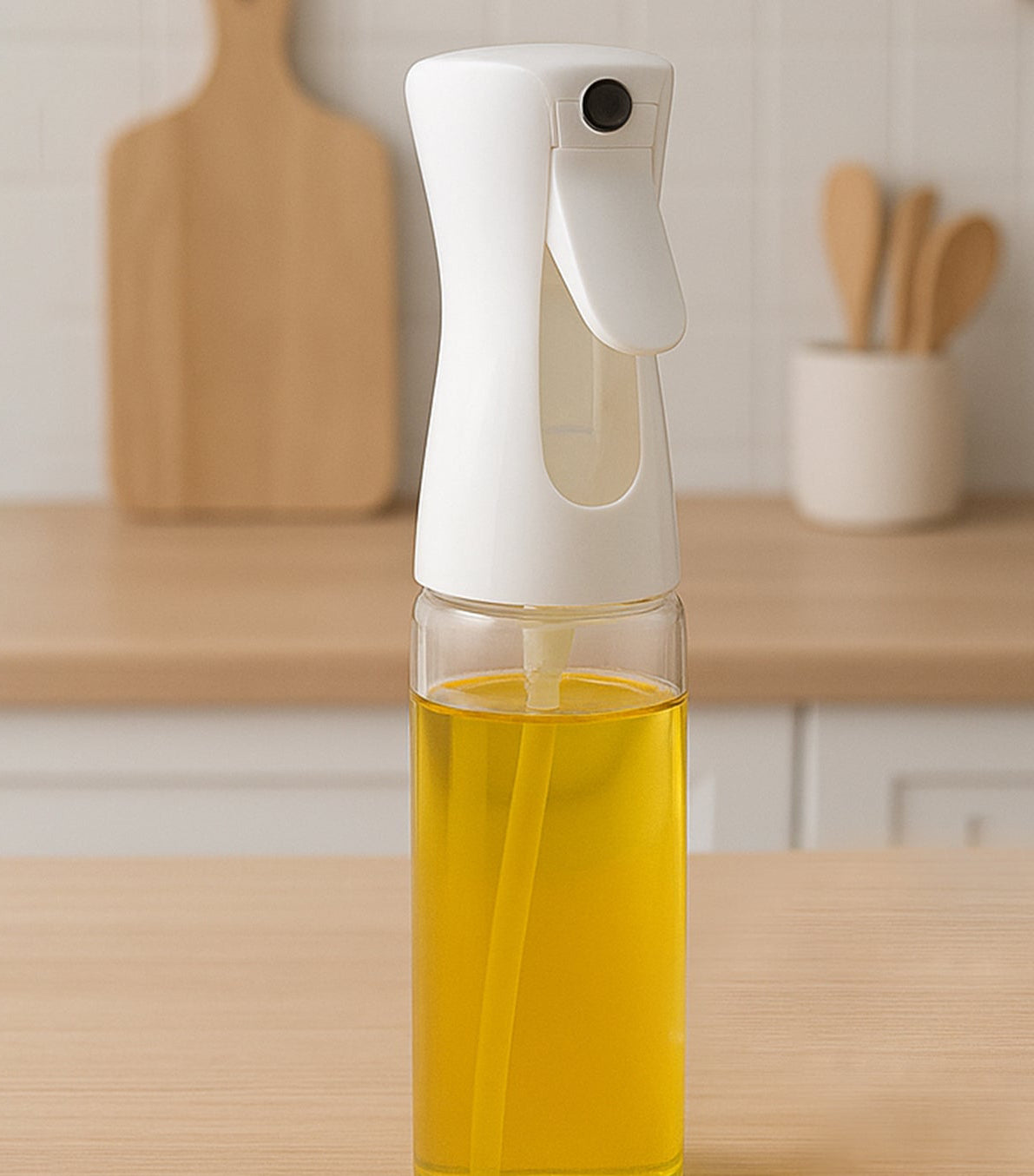 Plastic Oil Spray Bottle - Versatile Kitchen Gadgets (250 Ml Approx  With White Box)