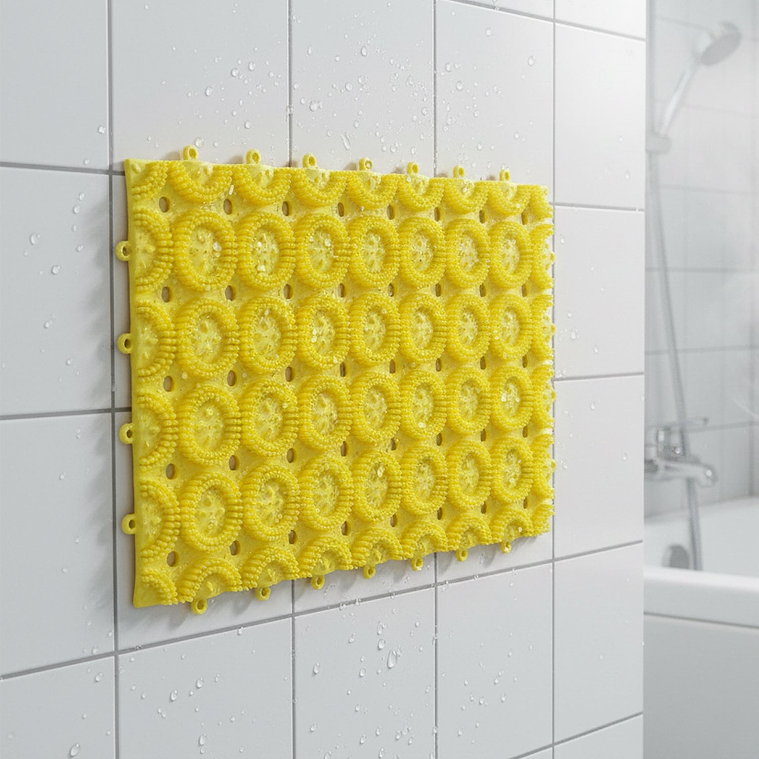 Multipurpose Anti-slip Bathroom Massage Mat With Suction Cups (33  21 Cm)
