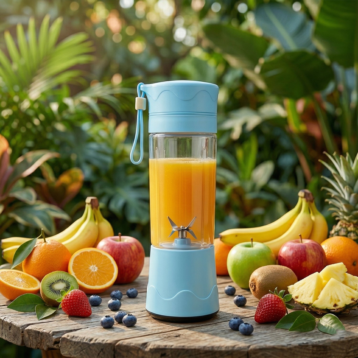Portable Usb Rechargeable Electric Juicer Blender (1 Pc)