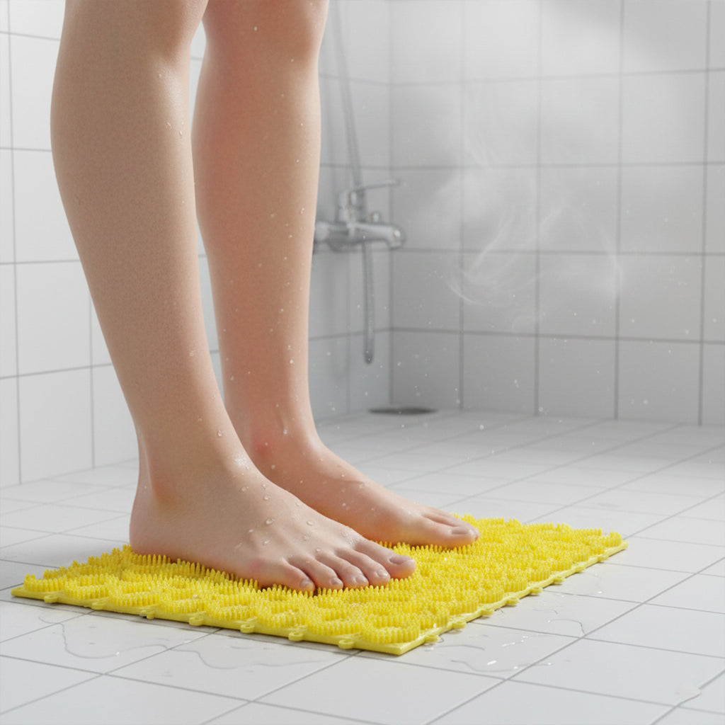 Multipurpose Anti-slip Bathroom Massage Mat With Suction Cups (33  21 Cm)